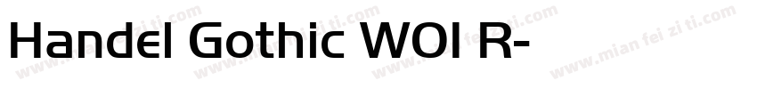 Handel Gothic W01 R字体转换